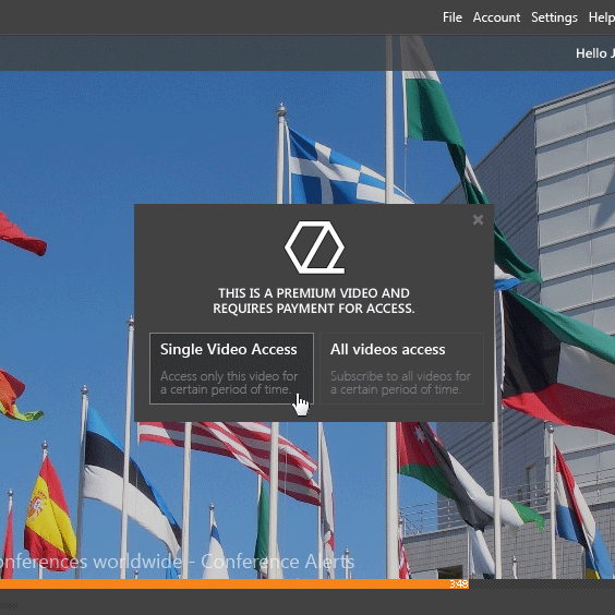 Video streaming flash player
